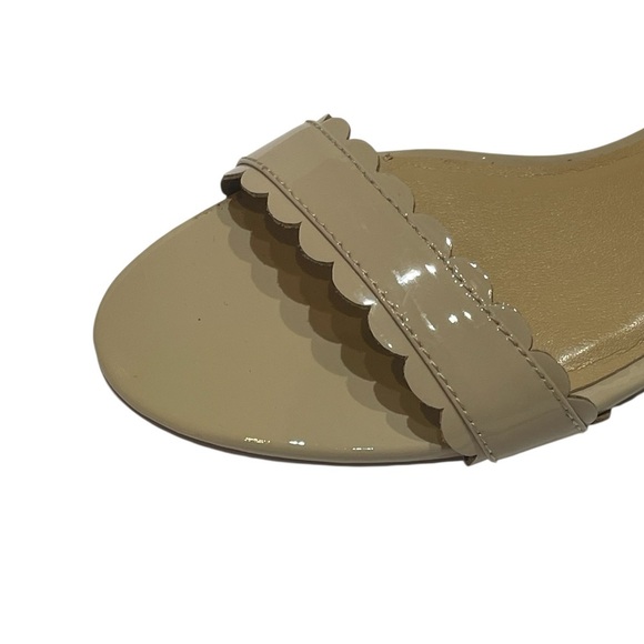 TALBOTS NUDE LEATHER PATENT SANDALS SZ 5 EUC - Picture 7 of 13